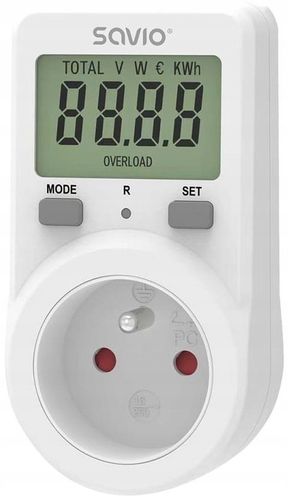 Watomierz Licznik Poboru Kosztu Energii Zużycia Prądu Mocy do Gniazdka kWh na Arena.pl