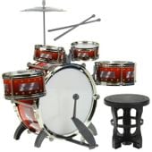 Perkusja 5 Bębnowa z Krzesełkiem Talerzem