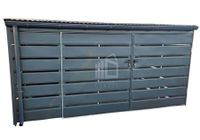 Wiata śmietnikowa Schowek 4x2m Brama Zabudowany panelami rynny  ID848