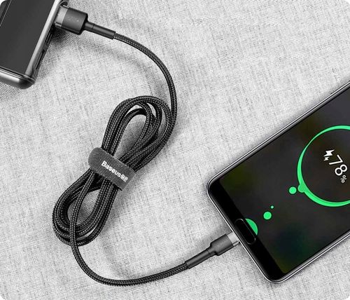 BASEUS MOCNY KABEL USB USB-C TYP-C PRZEWÓD OPLOT QUICK CHARGE 3.0 2A 3M na Arena.pl