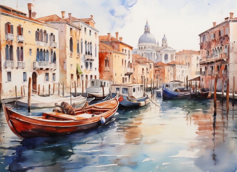 Plakat 55x40cm Wenecka Impresja zdjęcie 1