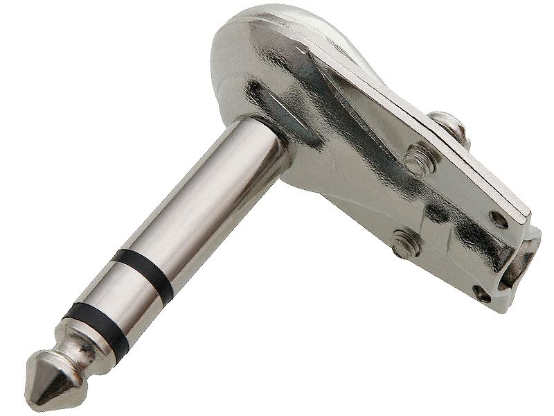Wtyk Jack 6,3 ST METAL kątowy zdjęcie 1