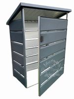 Wiata śmietnikowa spad tył 1x0,5m antracyt Schowek ogrodowy ID414