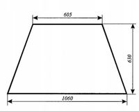 szyba boczna - bok ciągnika URSUS C-385, Zetor 80368054