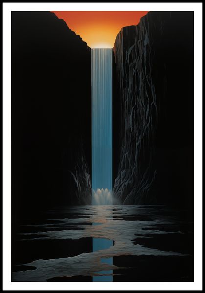 Plakat 68x101cm Wodospad Światła zdjęcie 3