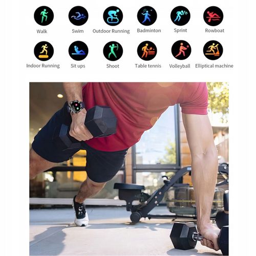 SMARTWATCH ZEGAREK MĘSKI KARDIOWATCH POMIAR GLUKOZY CUKRU EKG MENU POLSKIE na Arena.pl