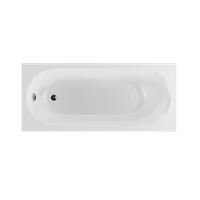 Oceana Slim Mono wanna prostokątna 170X75 cm biały połysk