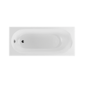 Oceana Slim Mono wanna prostokątna 170X75 cm biały połysk