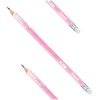 OŁÓWEK HB Z GUMKĄ GLITTER MAPED