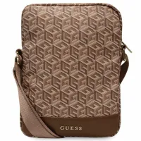 Torba Guess GCube Stripes na tablet 10" - brązowa