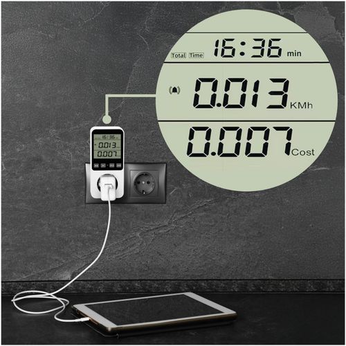 Licznik Zużycia Energii Elektrycznej Prądu Watomierz Miernik Poboru Mocy na Arena.pl