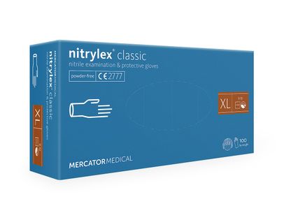 Rękawice nitrylowe fioletowe nitrylex classic XL 100 szt.