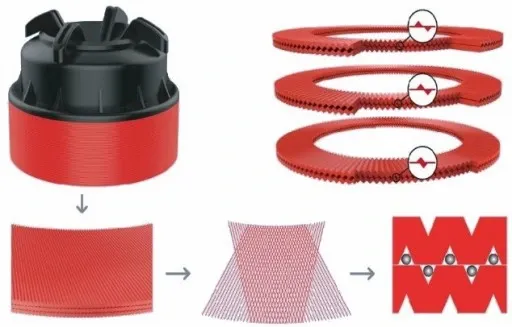 Filtr antypiaskowy 1" dyskowy do pompy hydroforu gwint zewnętrzny zdjęcie 3