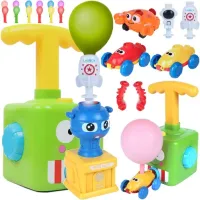 Samochód WYRZUTNIA BALON DUŻY ZESTAW rakieta auta