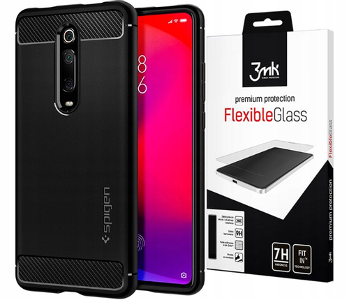 Spigen Rugged - Etui Do Xiaomi Mi 9T/Pro+Szkło 3Mk na Arena.pl