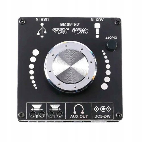 Wzmacniacz audio bluetooth 2x50W AUX USB ZK-502M na Arena.pl