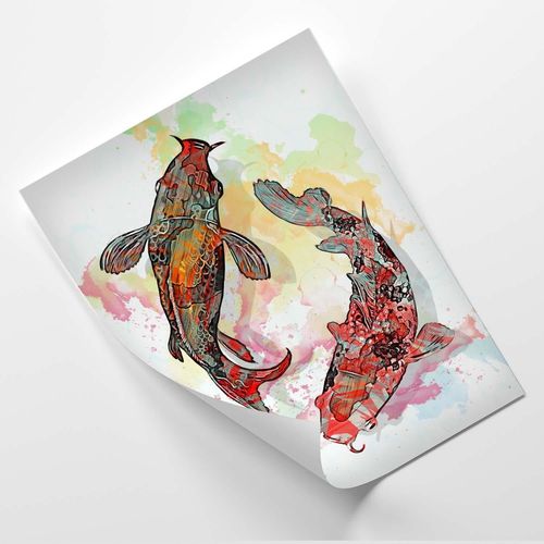 Plakat, Dwie ryby 40x60 na Arena.pl