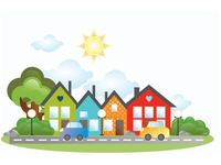 60X40CM MIASTECZKO AUTKA OBRAZ