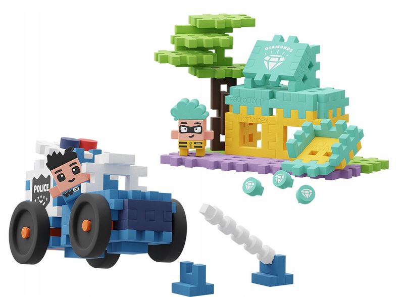 Mini Waffle City Auto Policyjne i Sklep Jubilerski, Marioinex 3+ 80 el zdjęcie 2