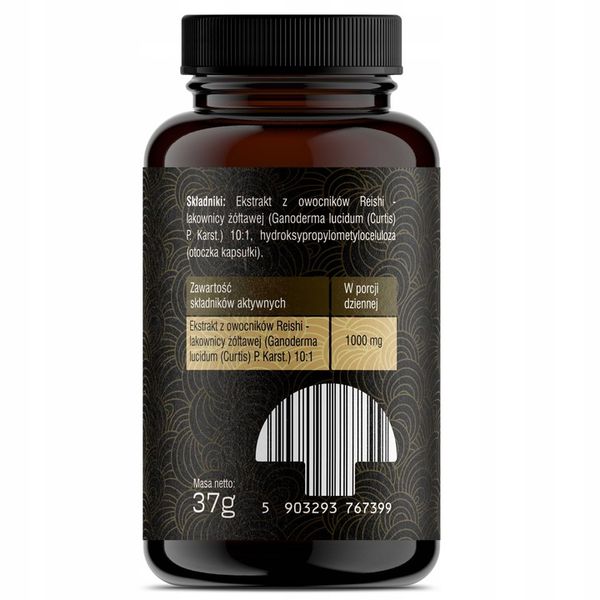 Reishi (Ganoderma lucidum) 10:1 60x500mg zdjęcie 5