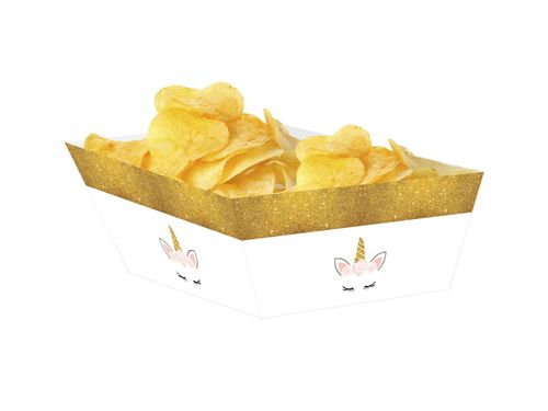 Pudełka na chipsy Piękny Jednorożec unicorn 4 szt. na Arena.pl