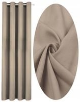 Gotowe Zasłony Na Przelotkach Matowe Gładkie 140x250 Zasłona Szary