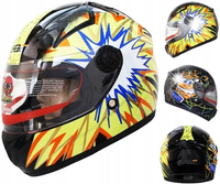 KASK DZIECIĘCY SZCZĘKOWY MOTOCYKL SKUTER QUAD GOKART HULAJNOGA XL