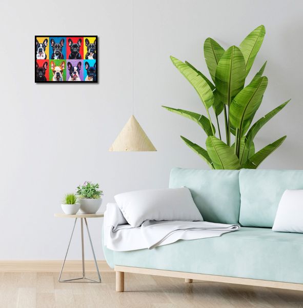 Plakat 40x30cm Buldogi Francuskie zdjęcie 4