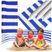 Zasłona plażowa 5 metrów parawan na plażę do parku pasy metalowe rurki