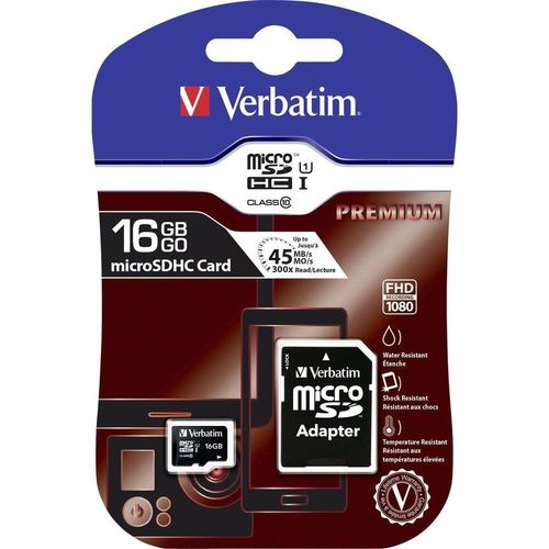 Verbatim Micro SDHC 16GB Class10 UHS-I + Adapter na Arena.pl