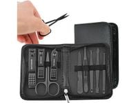 Zestaw przybornik pedicure manicure paznokci duży 9w1 etui akcesoria