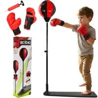 ZESTAW BOKSERSKI ENERO DLA DZIECI REGULOWANY 75-128CM I RĘKAWICE