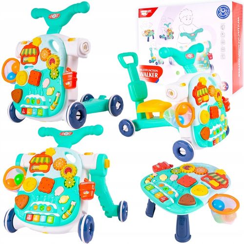 PCHACZ JEŹDZIK CHODZIK INTERAKTYWNY HULAJNOGA STOLIK 5w1 DLA DZIECI na Arena.pl