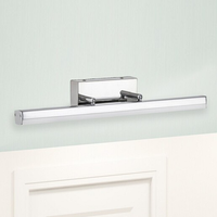 Regulowana LAMPA ścienna SILAS 5719 Rabalux kinkiet OPRAWA prostokątna LED 12W 4000K łazienkowa listwa IP44 chrom