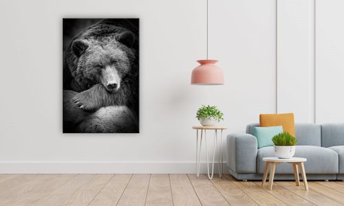 OBRAZ NA PŁÓTNIE 003 Niedźwiedź 40x60cm na Arena.pl