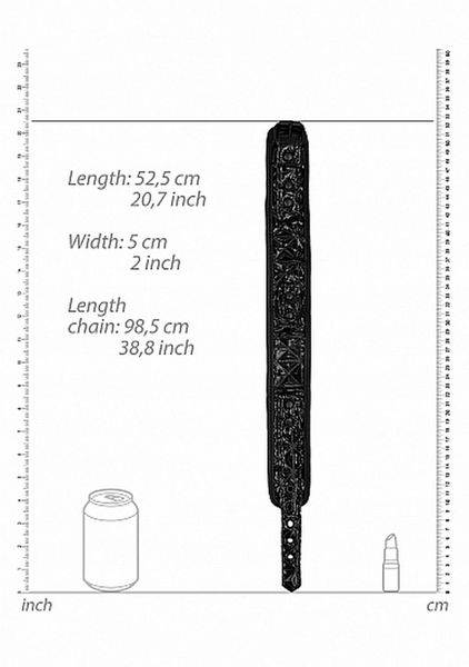 Luxury Collar with Leash - Black zdjęcie 4