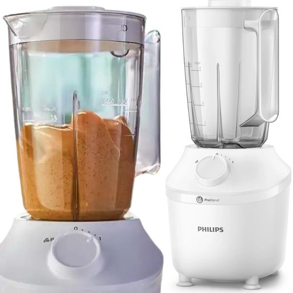 BLENDER KIELICHOWY PHILIPS HR2041/00 450W 1,9l KRUSZENIE LODU BIAŁY zdjęcie 1