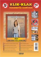 MOSKITIERA NA DRZWI BALKONOWE MAGNETYCZNA PRZECIW KOMAROM 130x220 BIAŁA