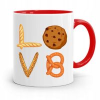 Kubek Czerwony Dla Piekarza Love Piekarz Prezent Z Nadrukiem Ze Zdjęciem