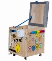 Pufa Manipulacyjna Na Zabawki Tablica Skrzynia