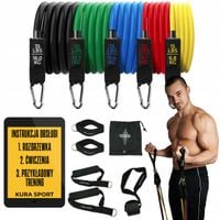 GUMY DO ĆWICZEŃ ZESTAW 5 GUM OPOROWYCH KURA SPORT