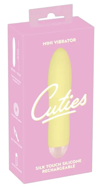 Cuties - Żółty Mini Wibrator Smukły zdjęcie 2
