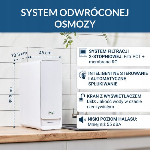 SYSTEM ODWRÓCONA OSMOZA VIO AW-RB26 800 Т z SMART-KRANEM WYDAJNOŚĆ 2 l/m na Arena.pl
