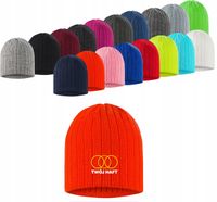 Czapka zimowa z akrylu TWÓJ HAFT LOGO NAPIS GRAFIKA firmowa reklamowa 10szt