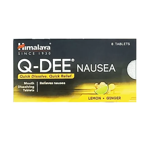 Preparat ziołowy Q-DEE  Nausea Himalaya 8 tabletek zdjęcie 1