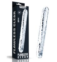 Przezroczyste podwójne dildo