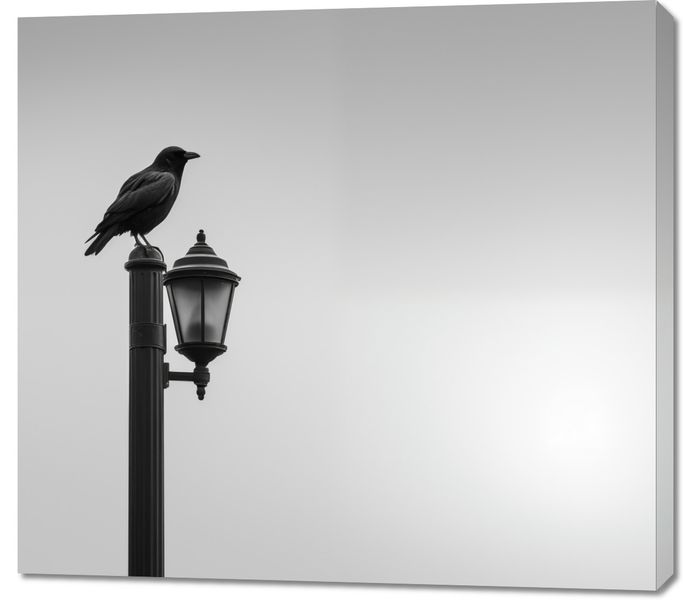 Obraz 100x90cm Samotny Postój Kruka zdjęcie 1