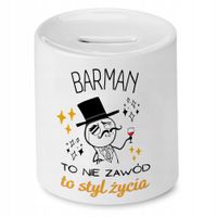 Dla Barmana Skarbonka Na Urodziny Na Prezent Z Nadrukiem Ze Zdjęciem