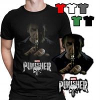 KOSZULKA T-SHIRT MĘSKI WZORY DO WYBORU - THE PUNISHER KLASYK - S