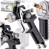 pistolet lakierniczy malowania mini hvlp dysza 1,0 black do zaprawek 125ml
